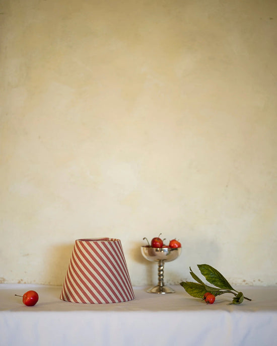 The Linen Card Lampshade In Crabapple