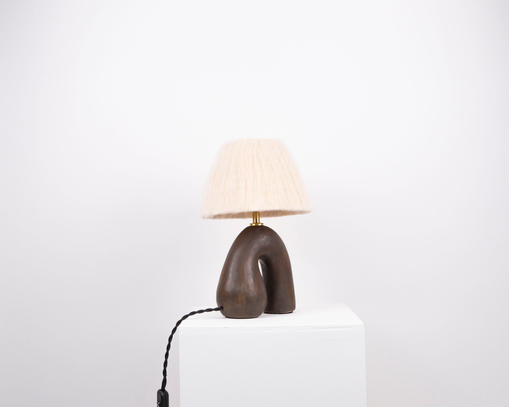 'Opposée' Table Lamp - Satin Brown