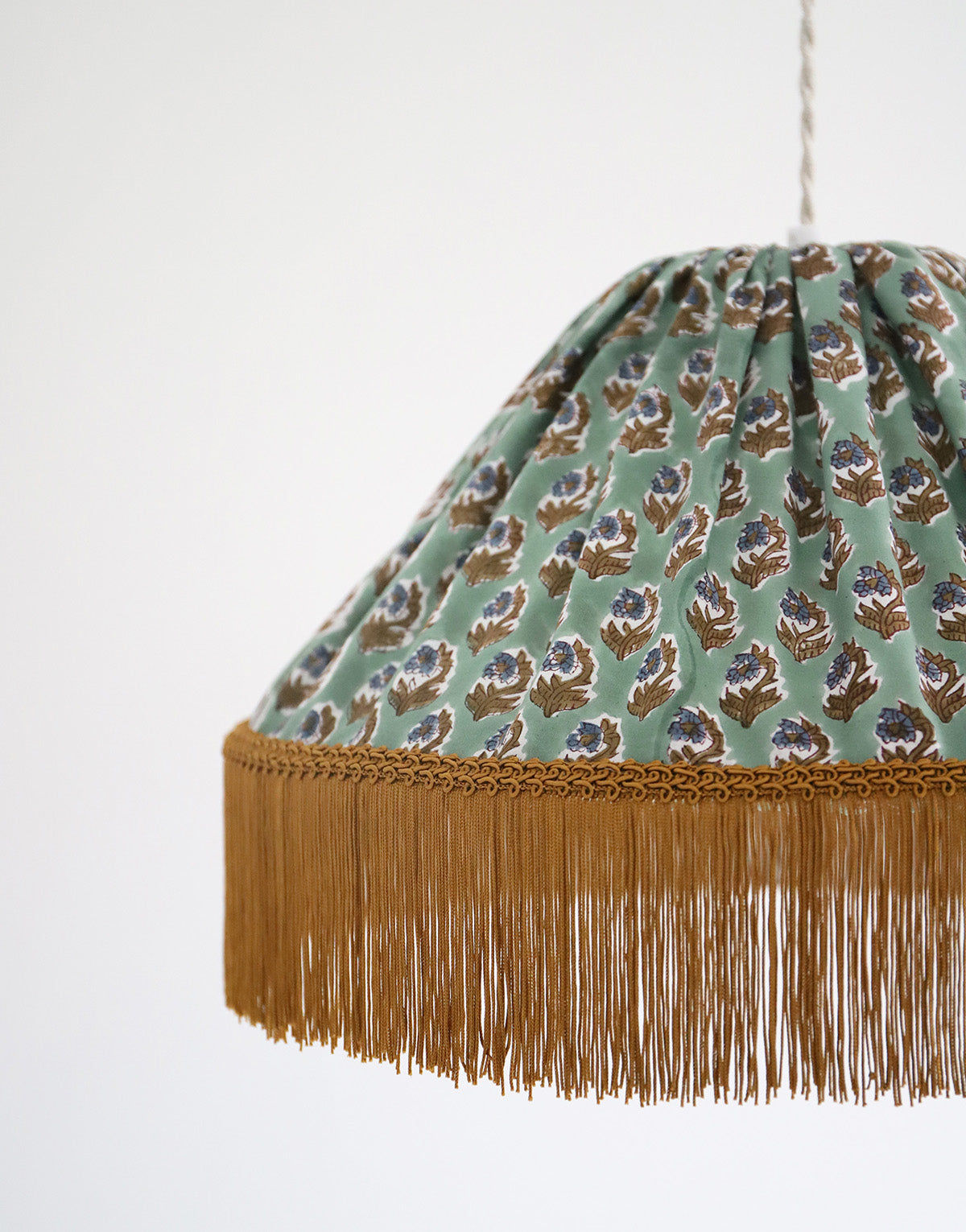 Conical Pendant Light Bella Printed “Bohemian Flora”