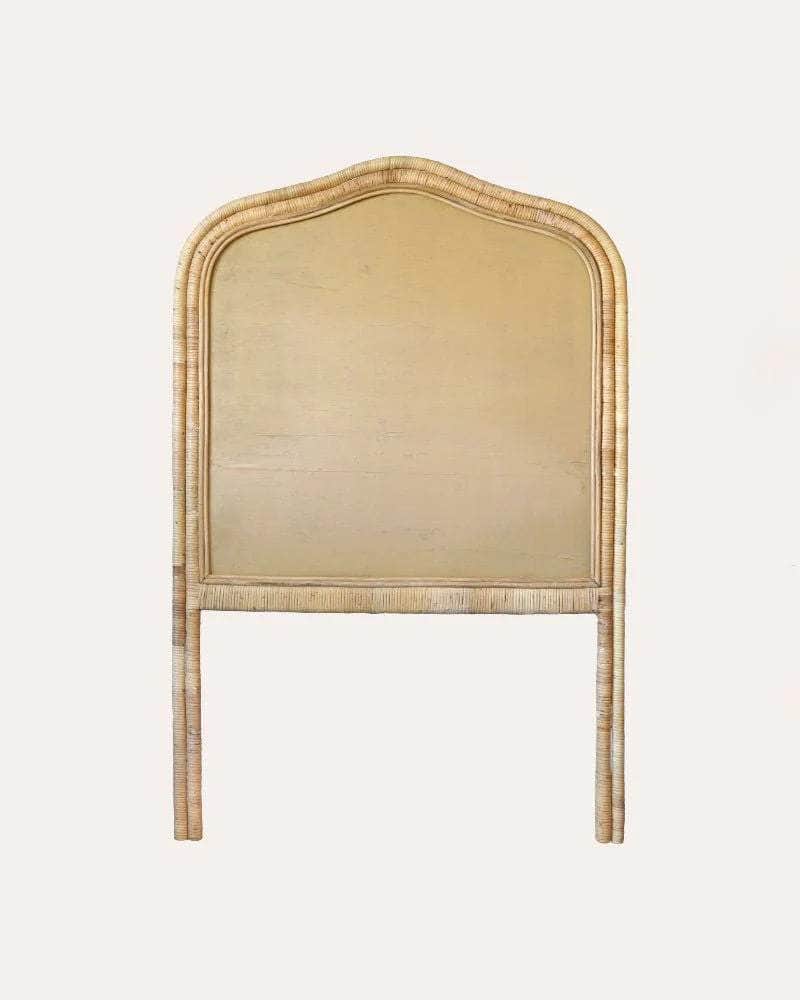 Single Rattan Headboard - Blue