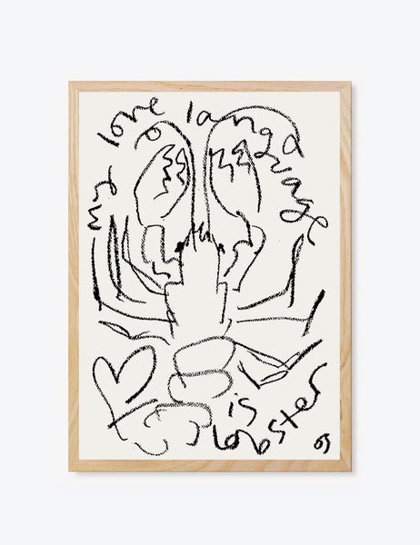 My Love Language Is Lobster Print