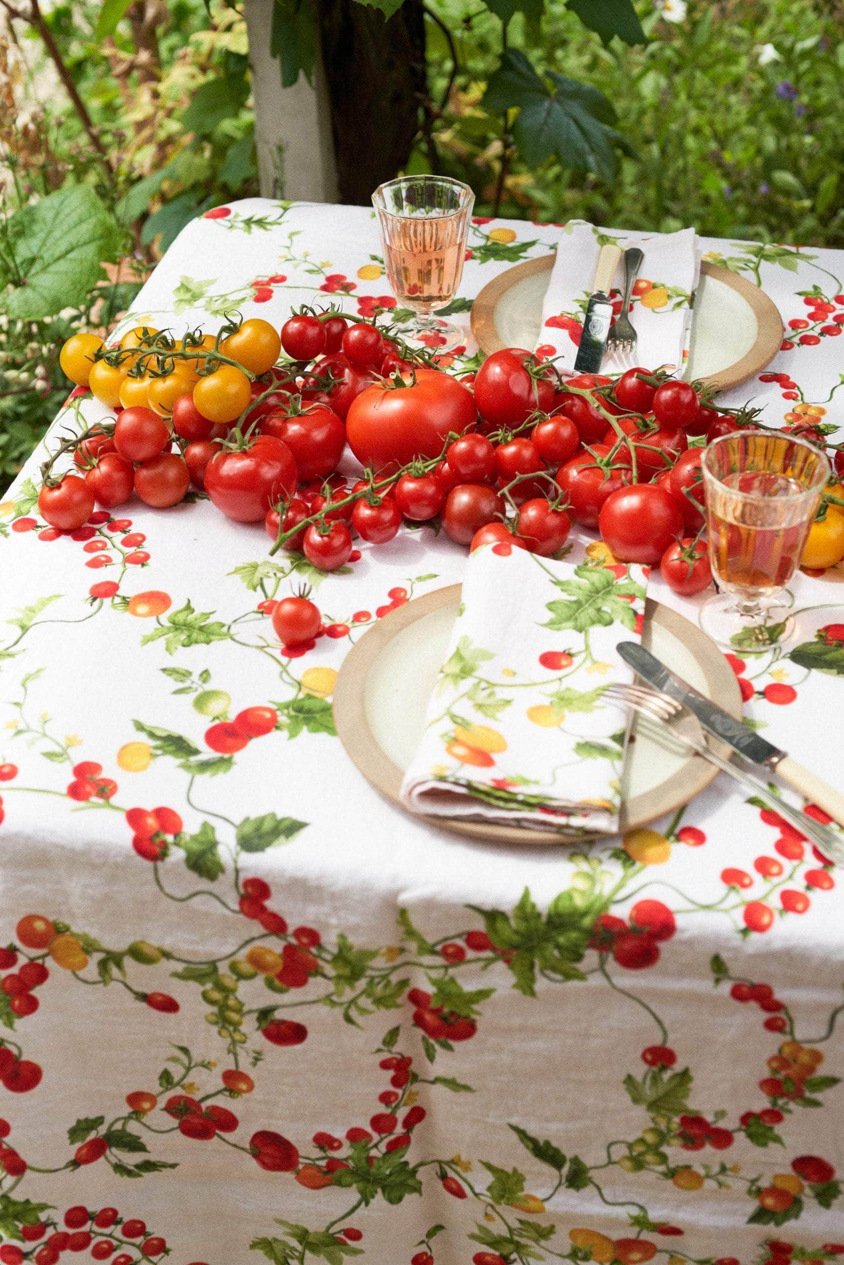 Pomodoro Linen Tablecloth