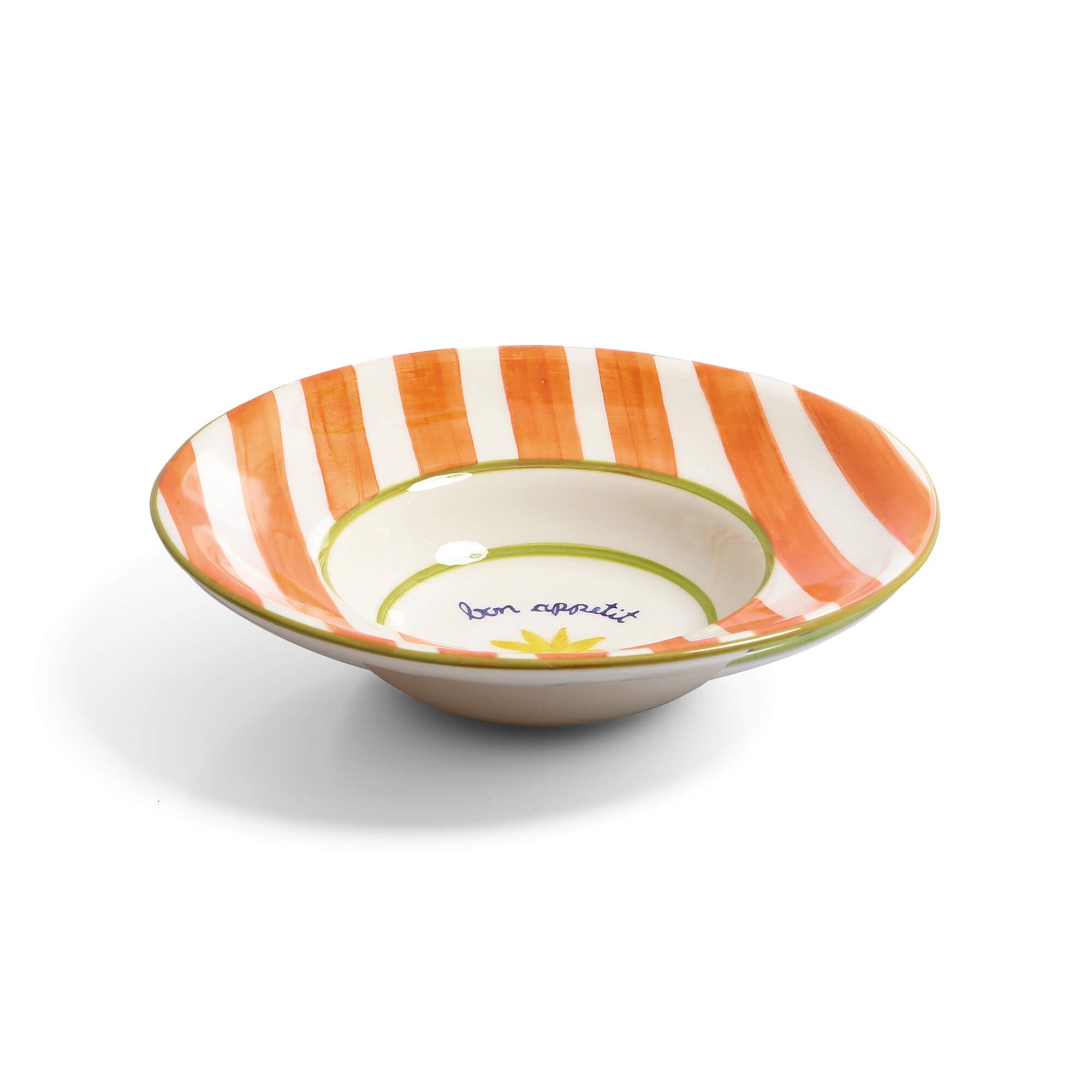 Loulou Orange Pasta Plates Set-Of-Four