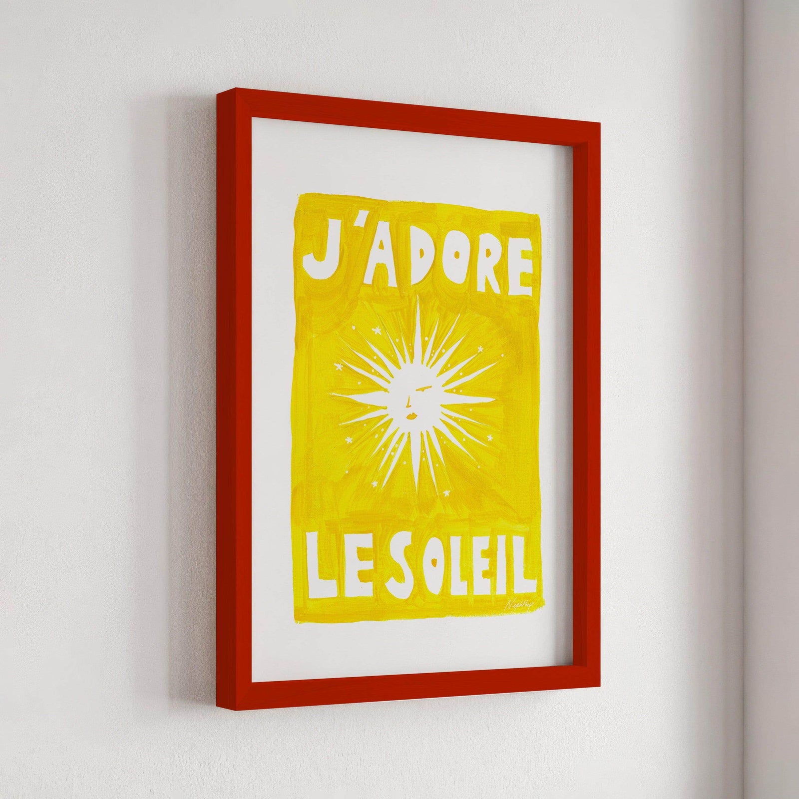 J'adore Le Soleil Original Print