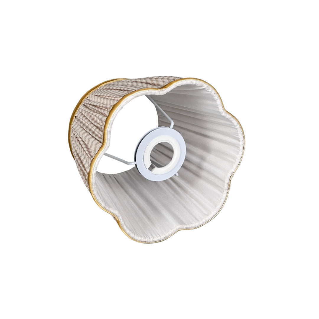 Lampshade Sand Herringbone Velvet Rim