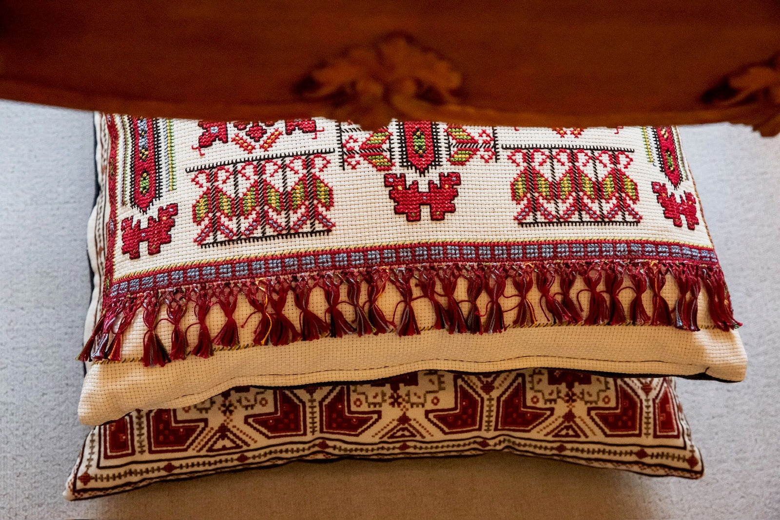 The Evia Vintage Pillow