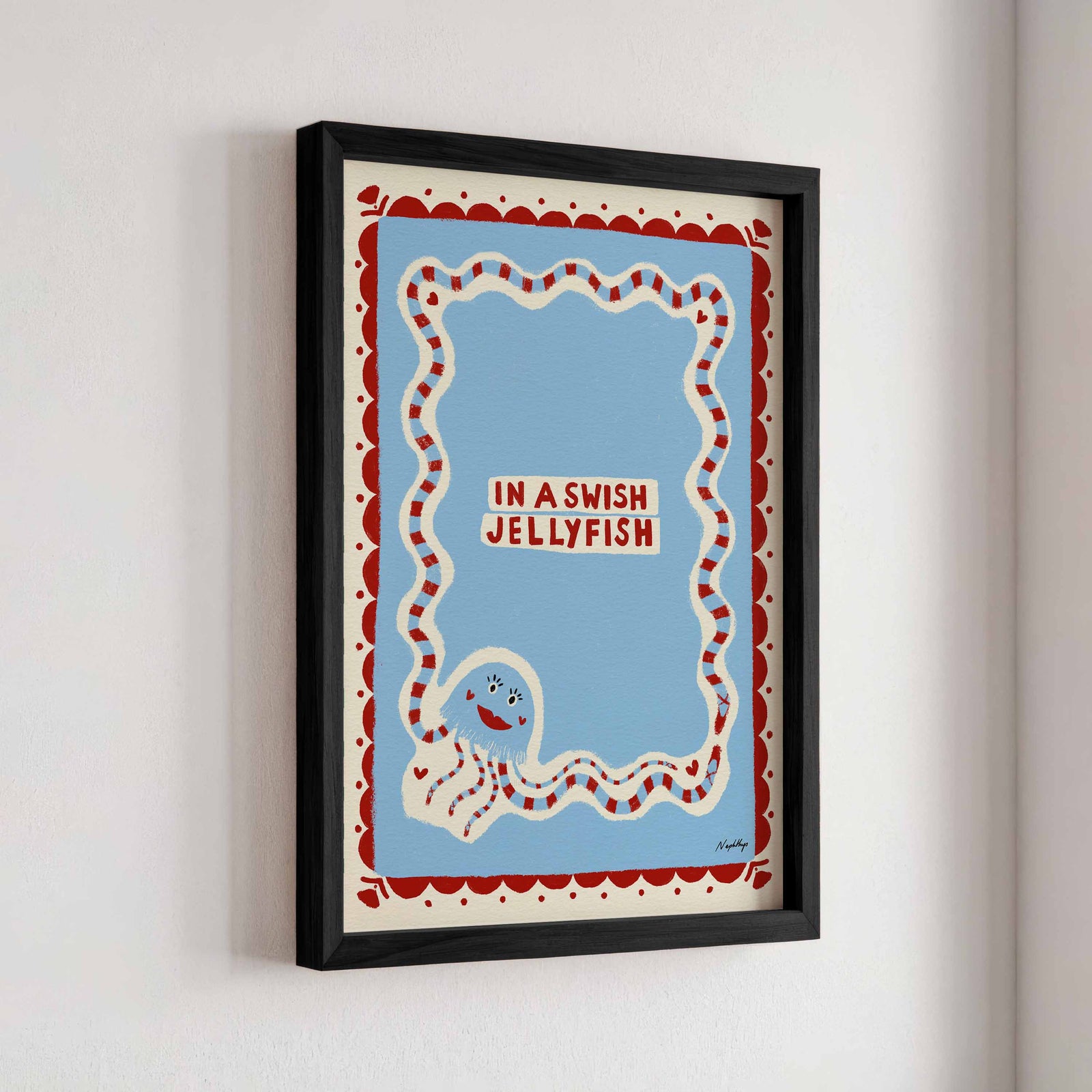 In a Swish Jellyfish Print