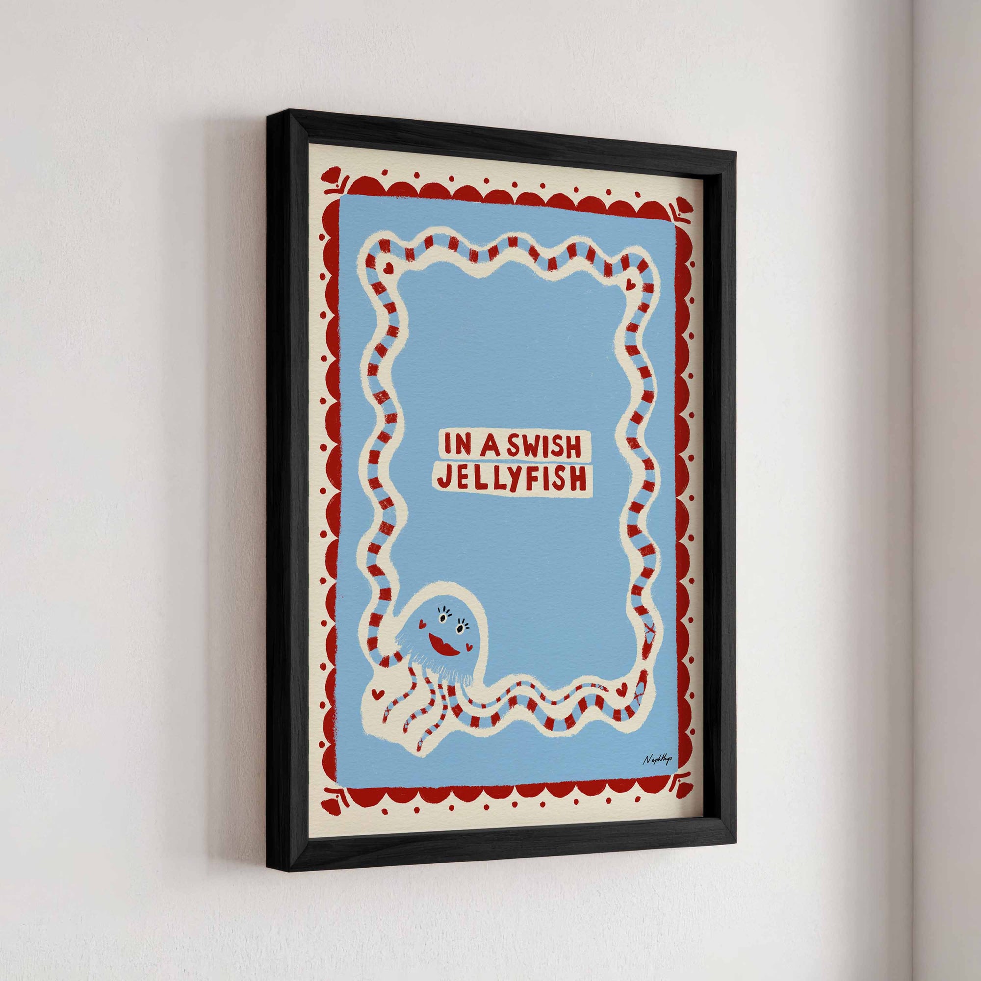 In a Swish Jellyfish Print