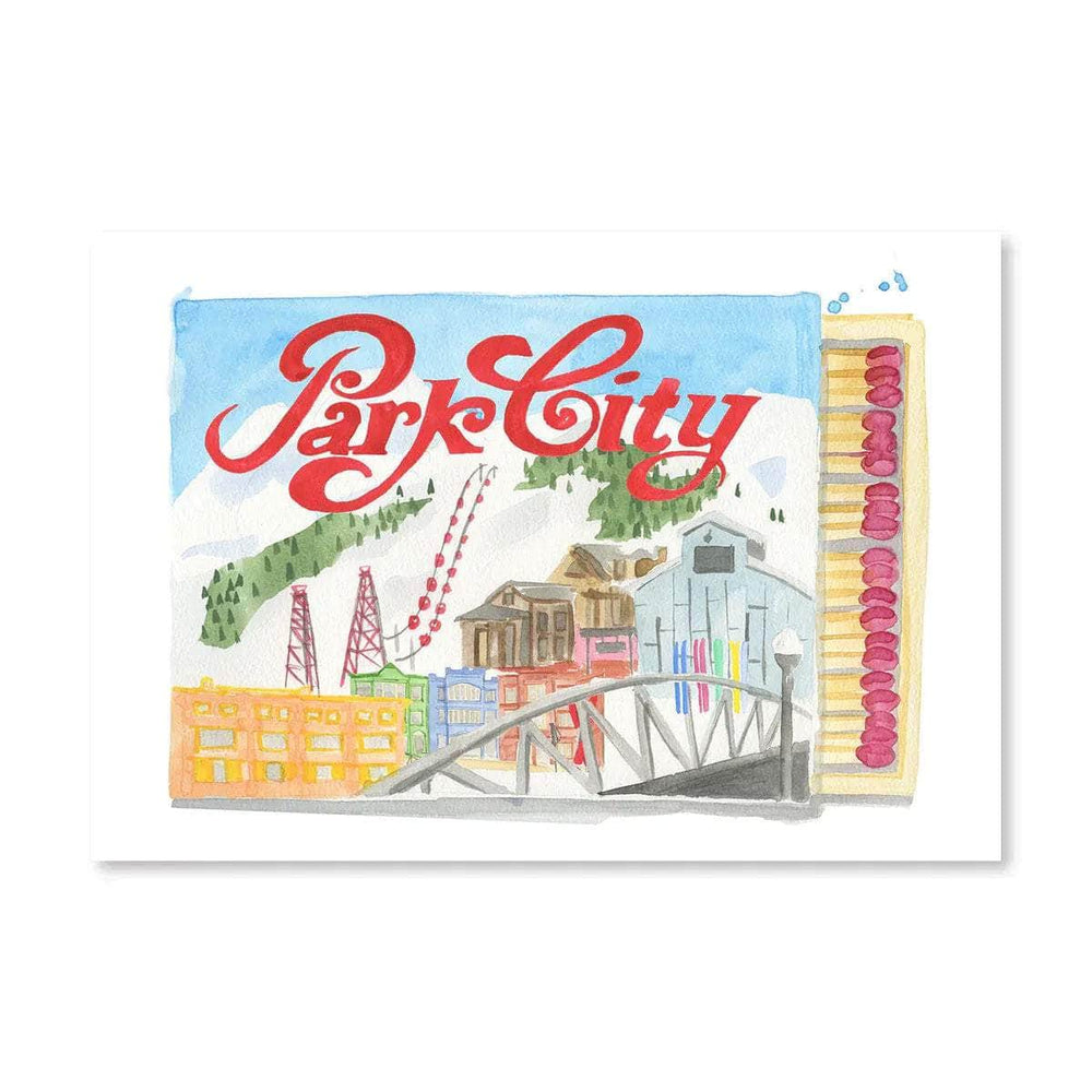 Park City Utah Matchbook Print