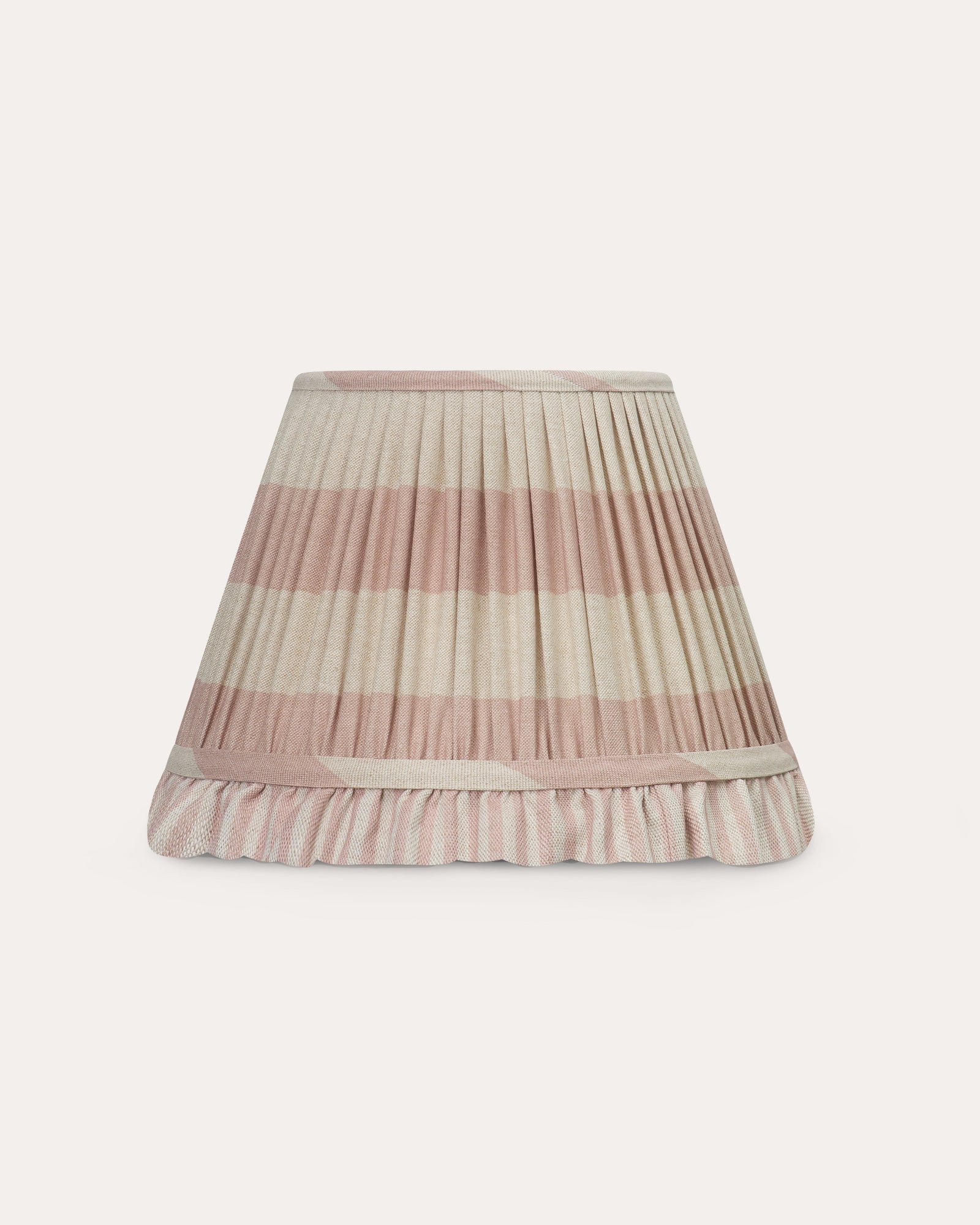 The Broad Stripe Lampshade in Old Rose
