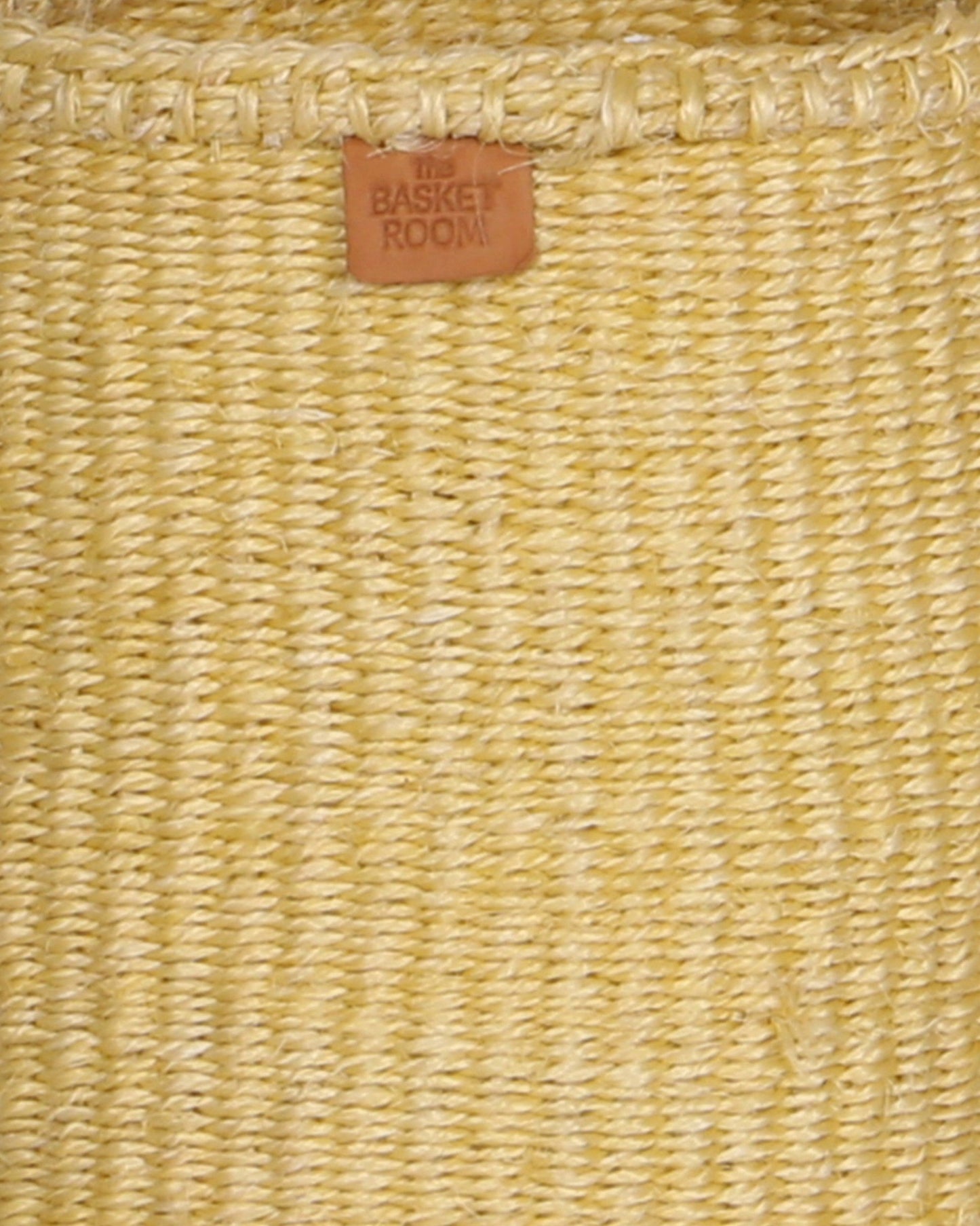 TITO: Butter Yellow Round Sisal Basket