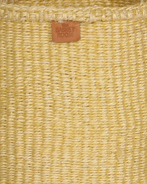 TITO: Butter Yellow Round Sisal Basket