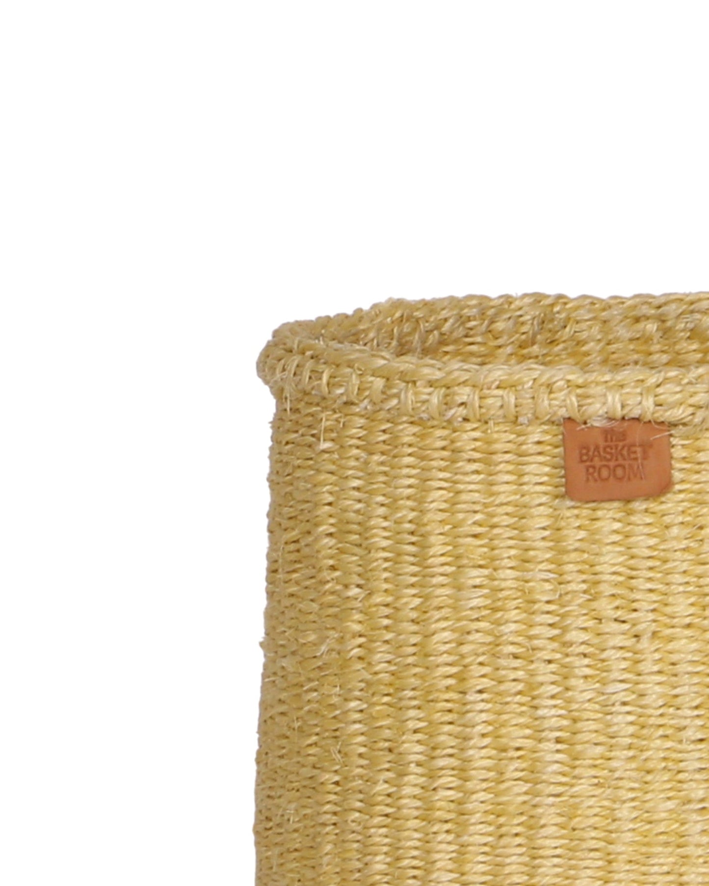 TITO: Butter Yellow Round Sisal Basket