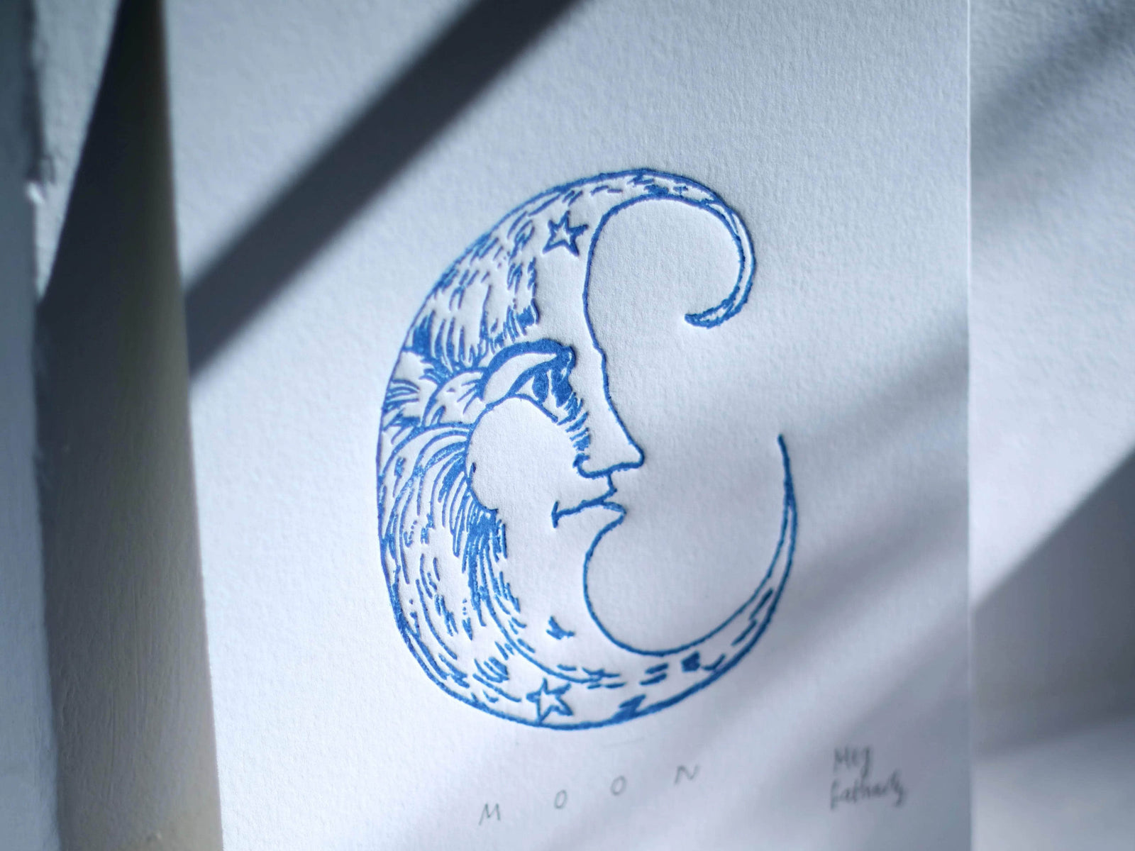 Limited Edition Moon Colour Embossing on Paper