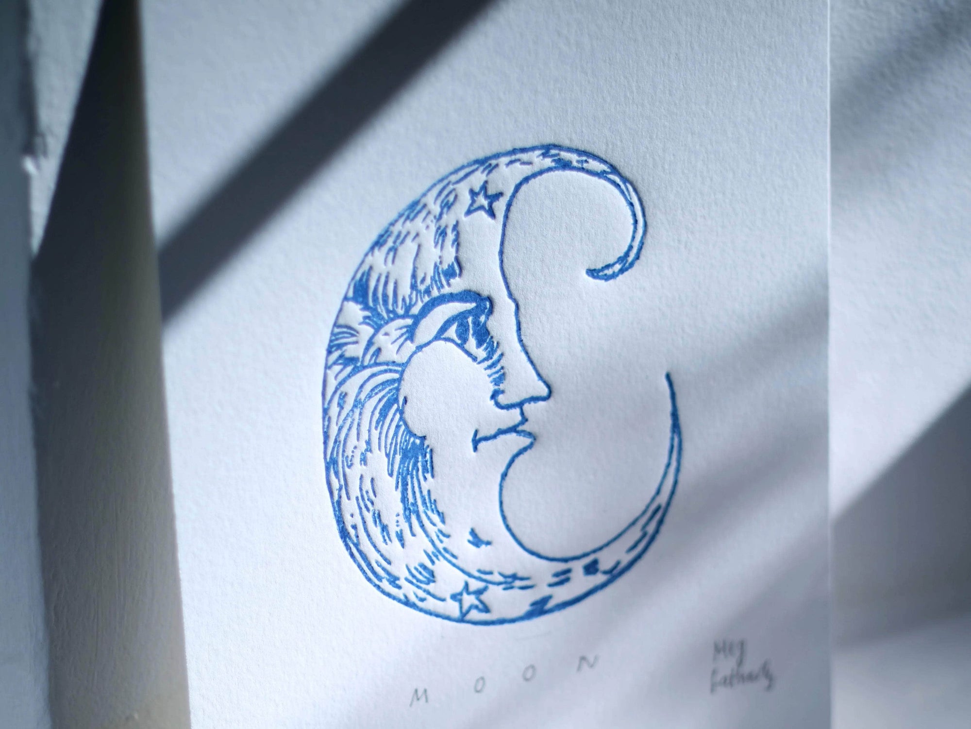 Limited Edition Moon Colour Embossing on Paper