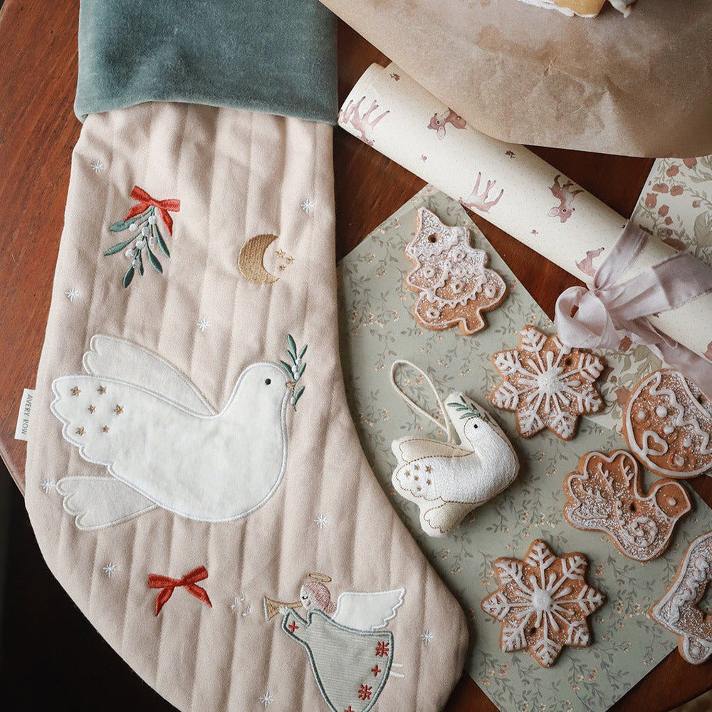 Christmas Stocking - Dove