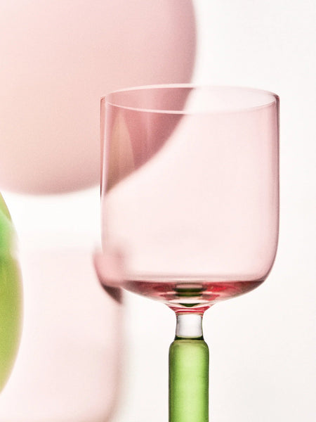 Radiant Peach Wine Glass Tall
