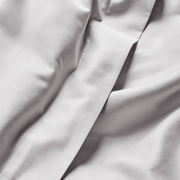 Luxury Organic Cotton Dove Grey Edged Duvet Cover