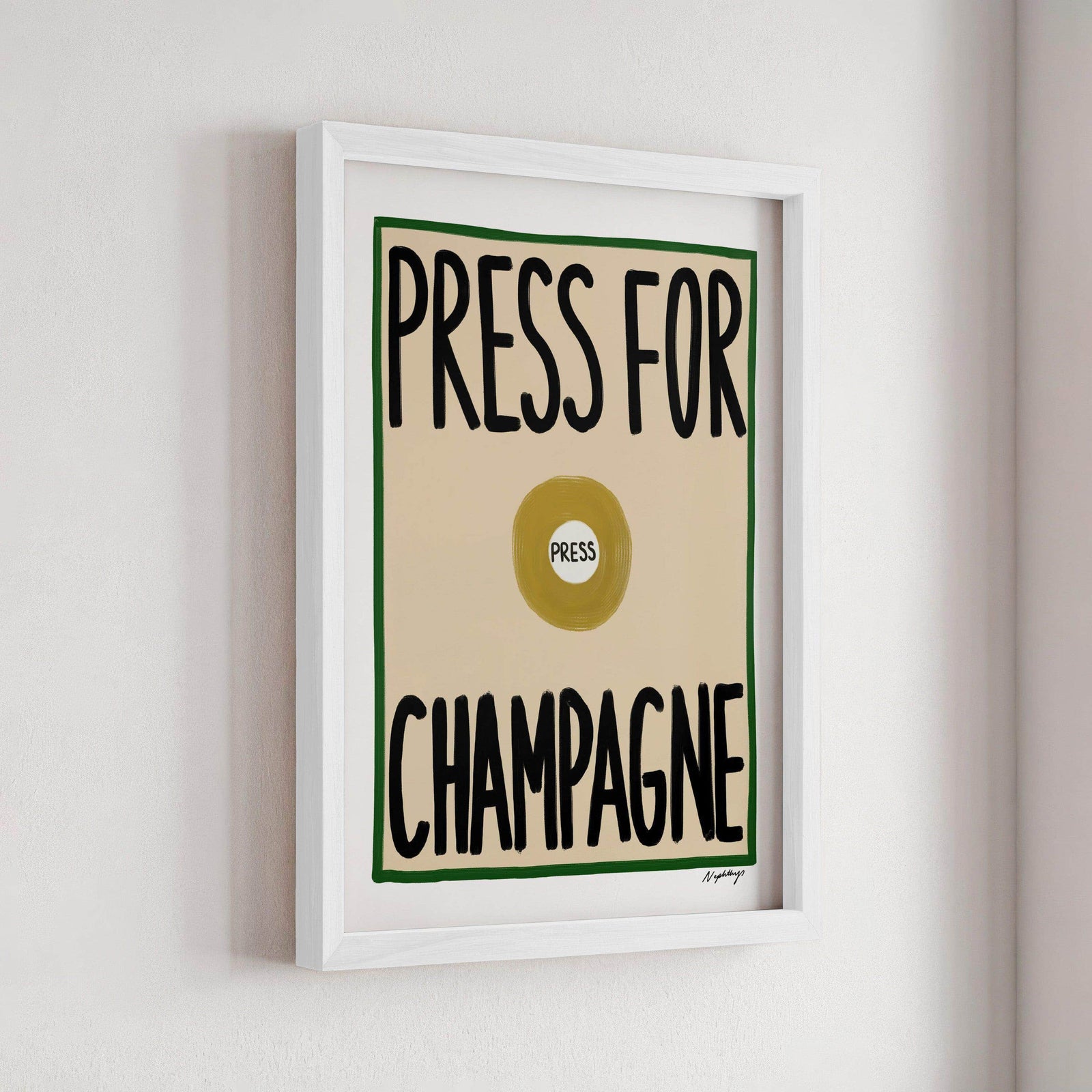 Press for Champagne Print