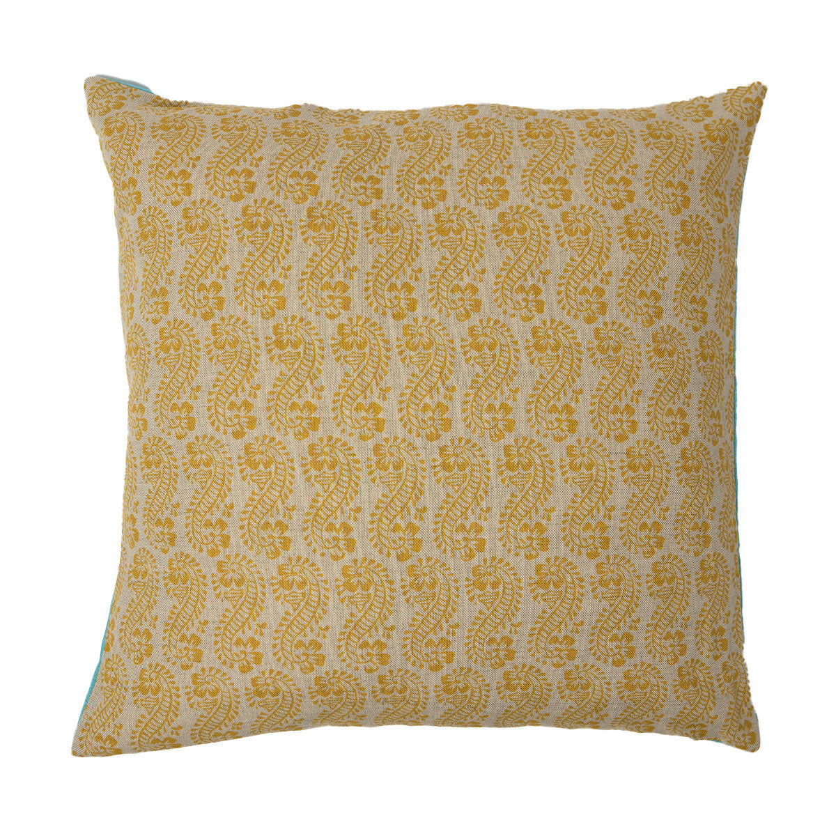 Cushion Lani Turmeric Isabella Sky Blue