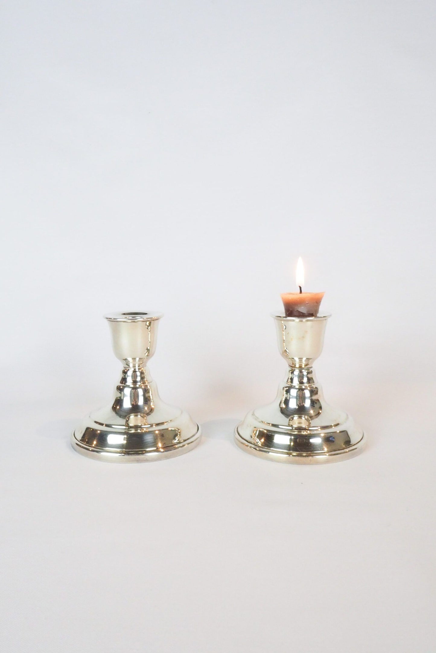 Vintage Silver Plated Candlesticks
