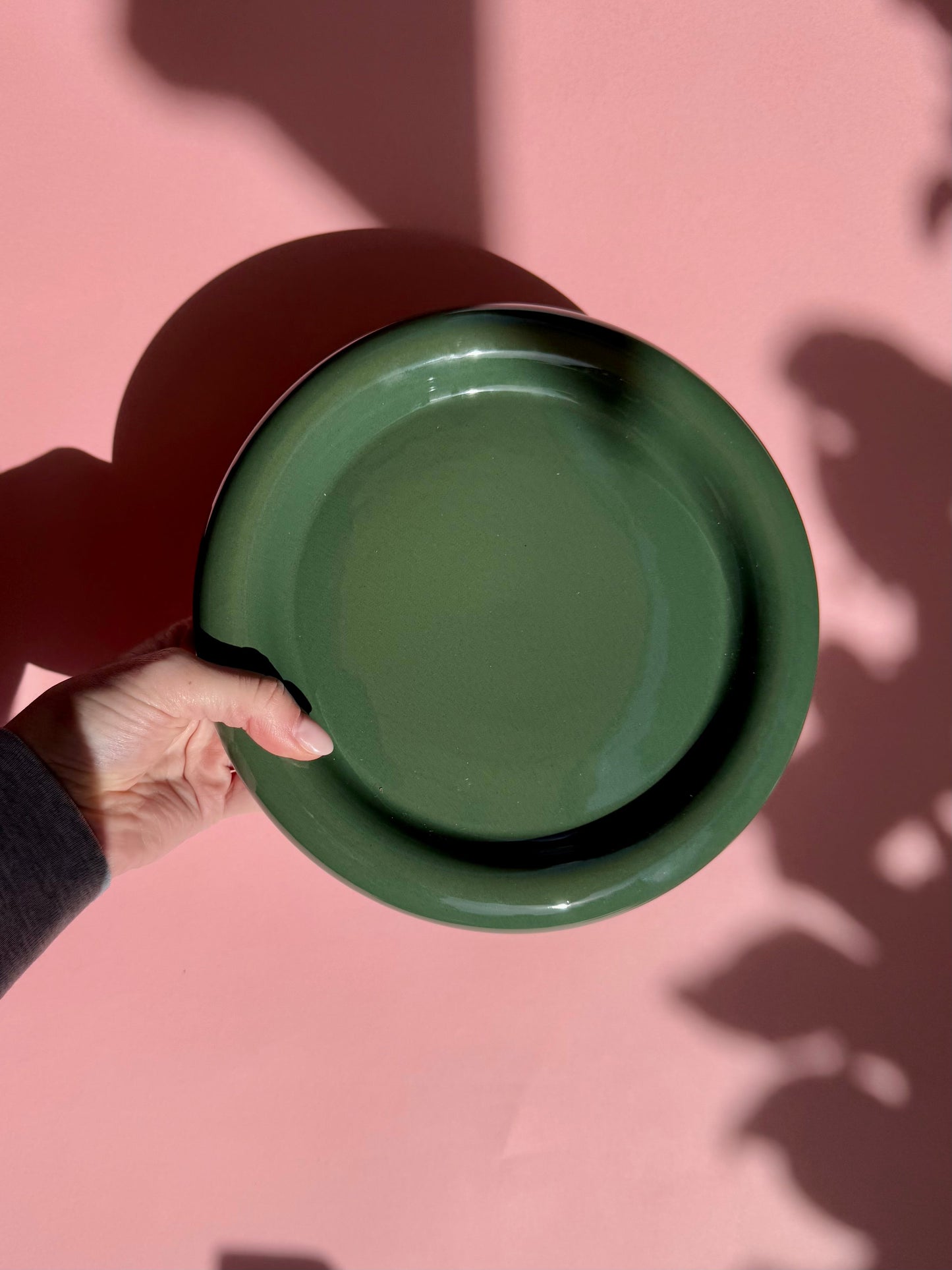 Tostadita Plate Small - Dark Green