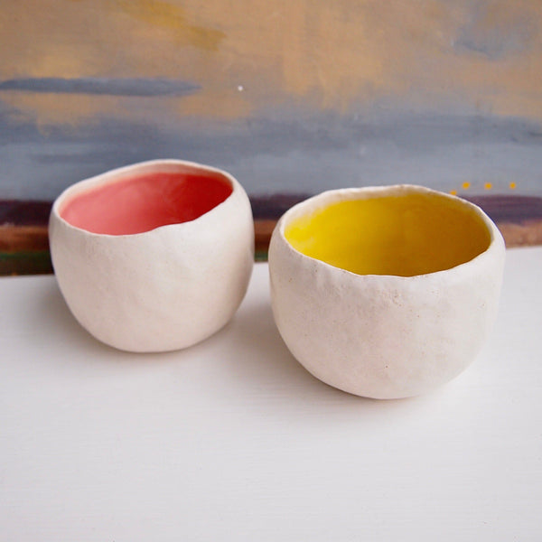 Handmade Many Colours Round Ceramic Ring Bowls