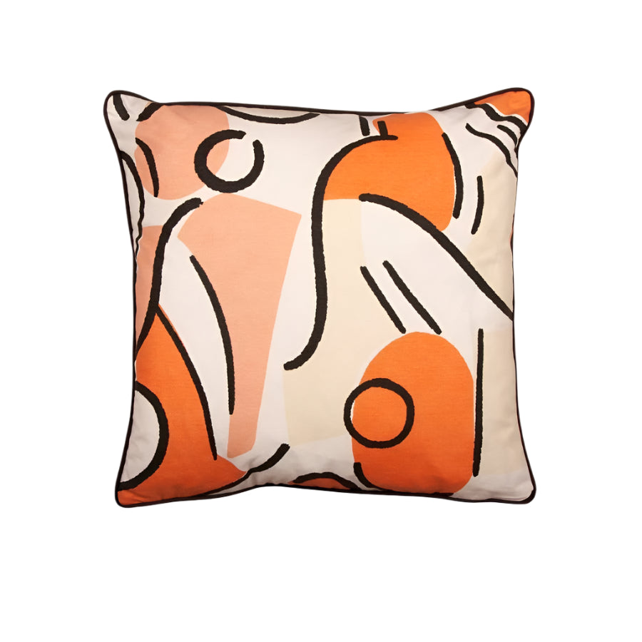 Orpha Cushion, Tangerine