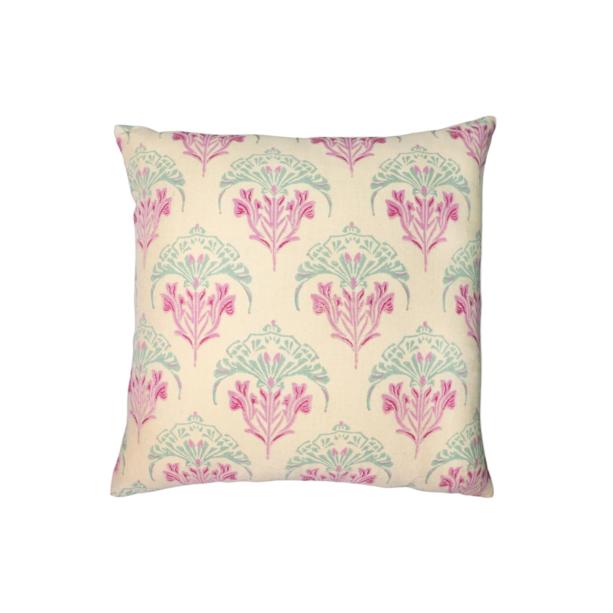 Soma - Pure Linen Throw Pillow Cover - Peach