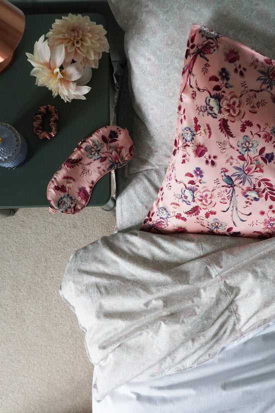 Silk Eye Mask Made With Liberty Fabric Jannah Pink