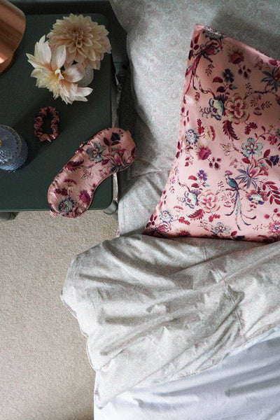 Silk Eye Mask Made With Liberty Fabric Jannah Pink