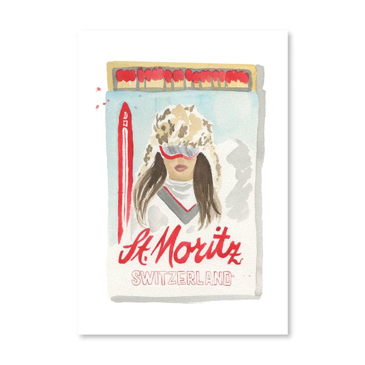 St. Moritz Matchbook Wall Art Print