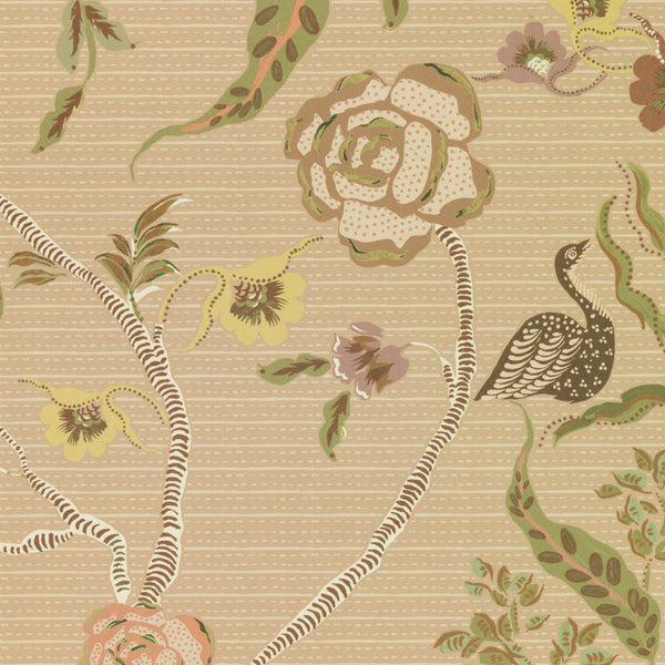 Eversley - Coral Moss (Wallpaper)