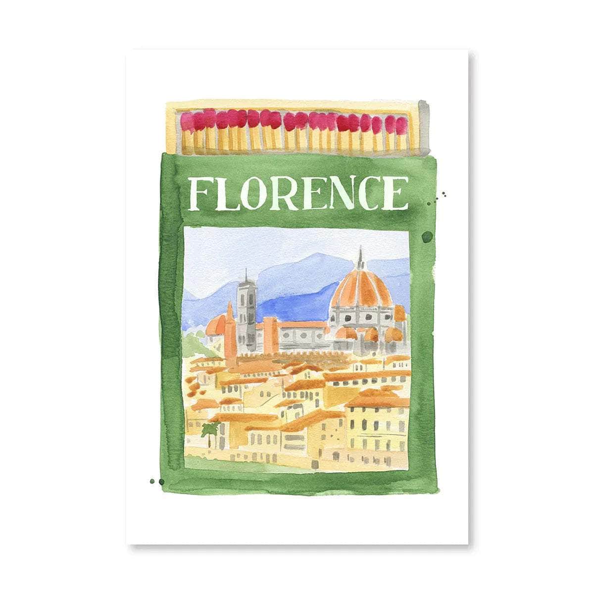 Florence Matchbook Print