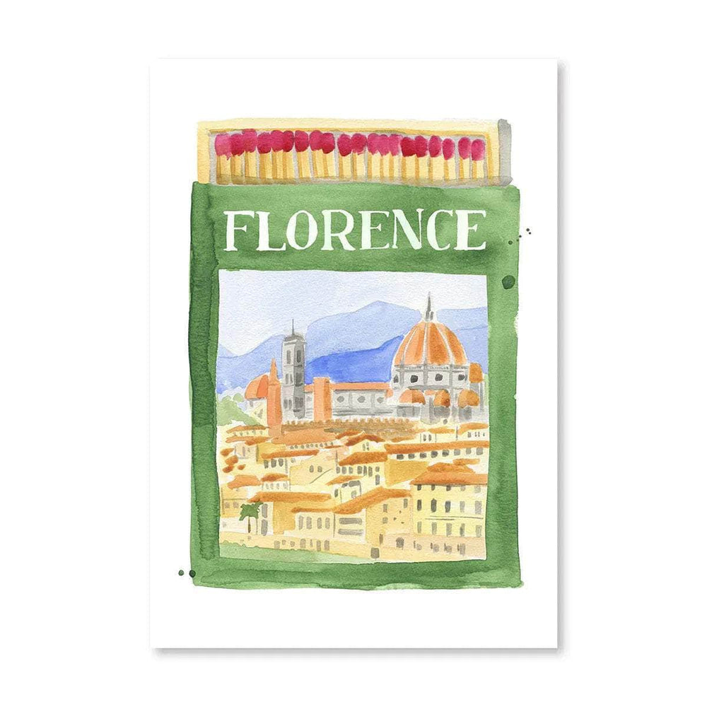 Florence Matchbook Print