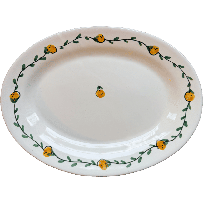 Frutta Oval Platter Oranges - 30cm