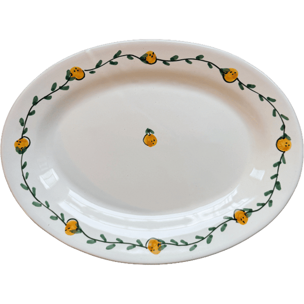 Frutta Oval Platter Oranges - 30cm