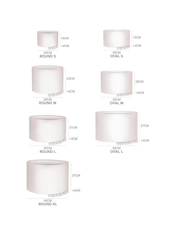 Lampshade Jackie Navy Ecru