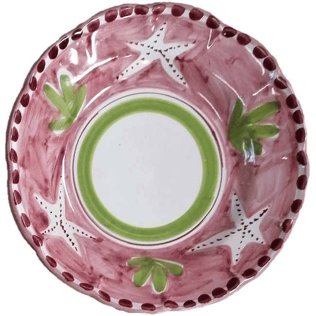 Amalfi Pasta Plate 25cm Pink Starfish