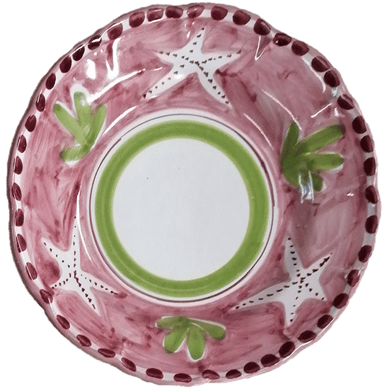 Amalfi Pasta Plate 25cm Pink Starfish