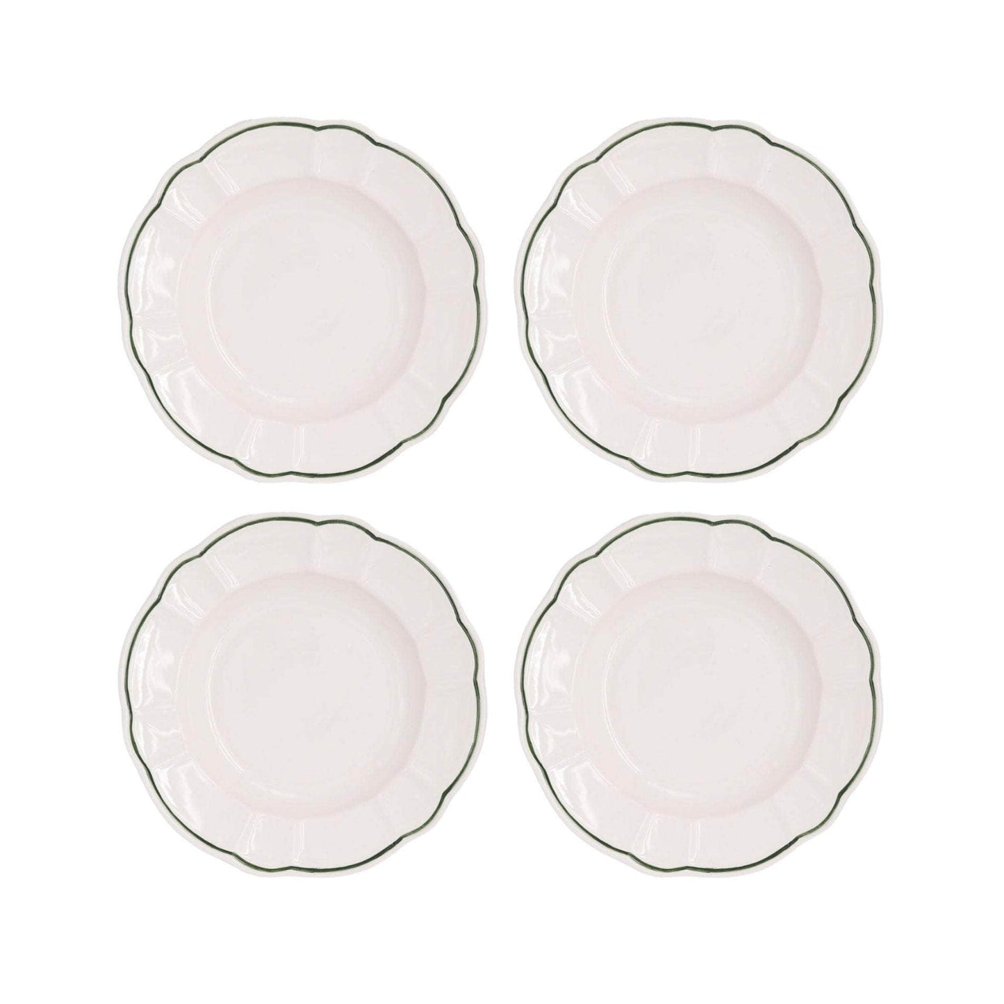 Romilly Pasta Dish, Green, Set Of 4