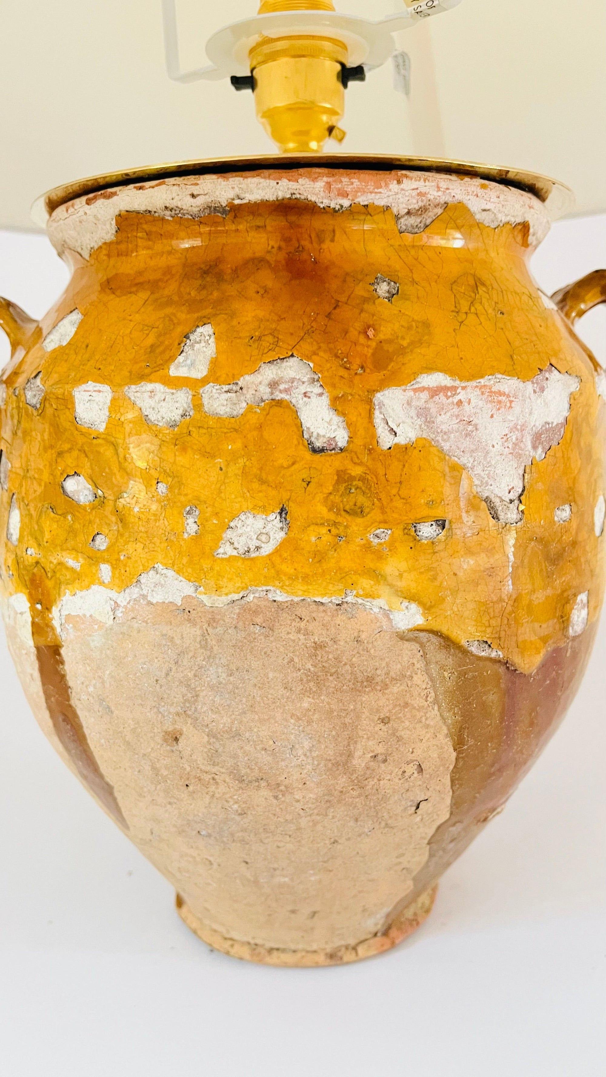 Antique French Confit Jar Lamp