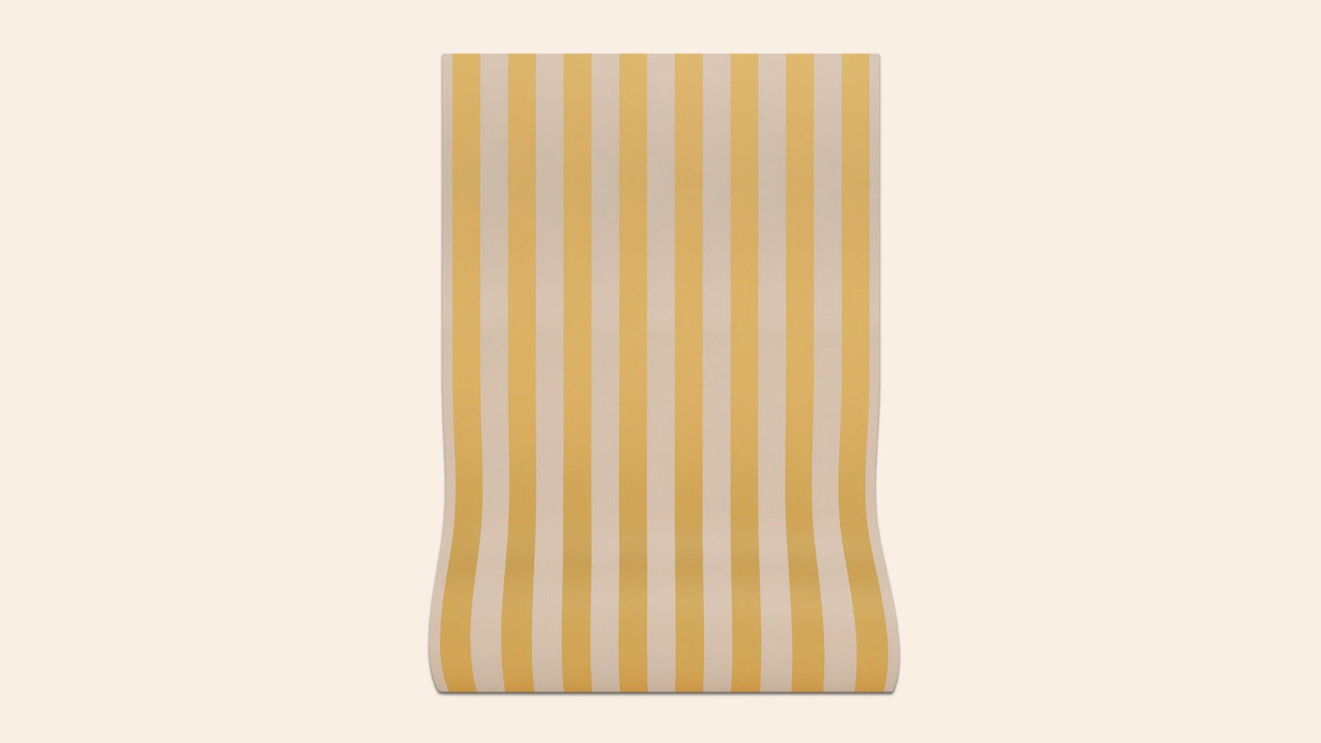 Sonia Stripe Wallpaper, Citron, Roll