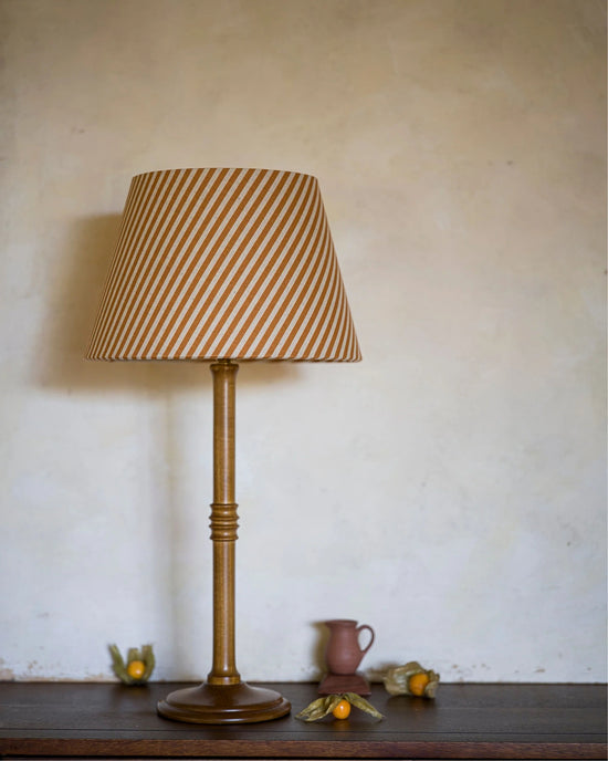 The Linen Card Lampshade in Goldenberry
