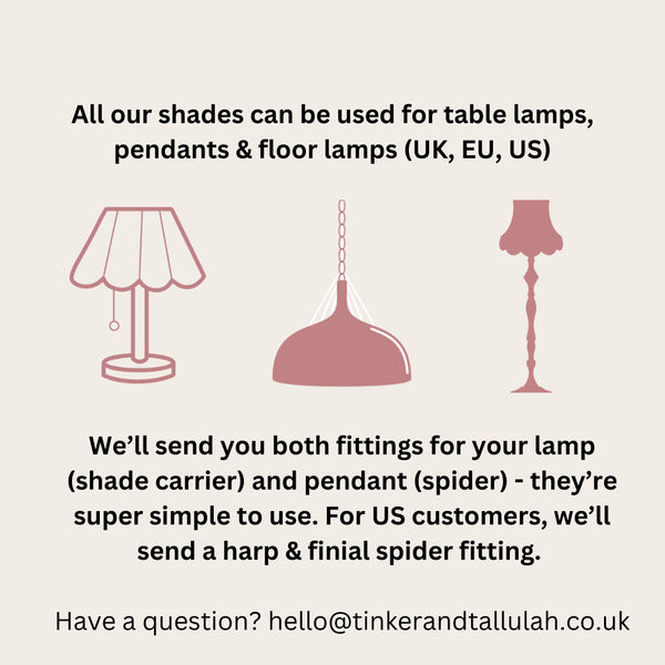 The Marianne Fringed Lampshade