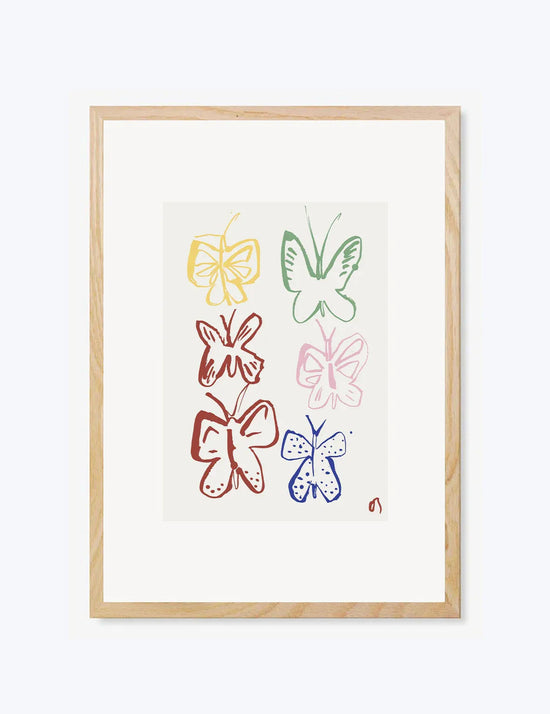 The Butterflies in Colour Print