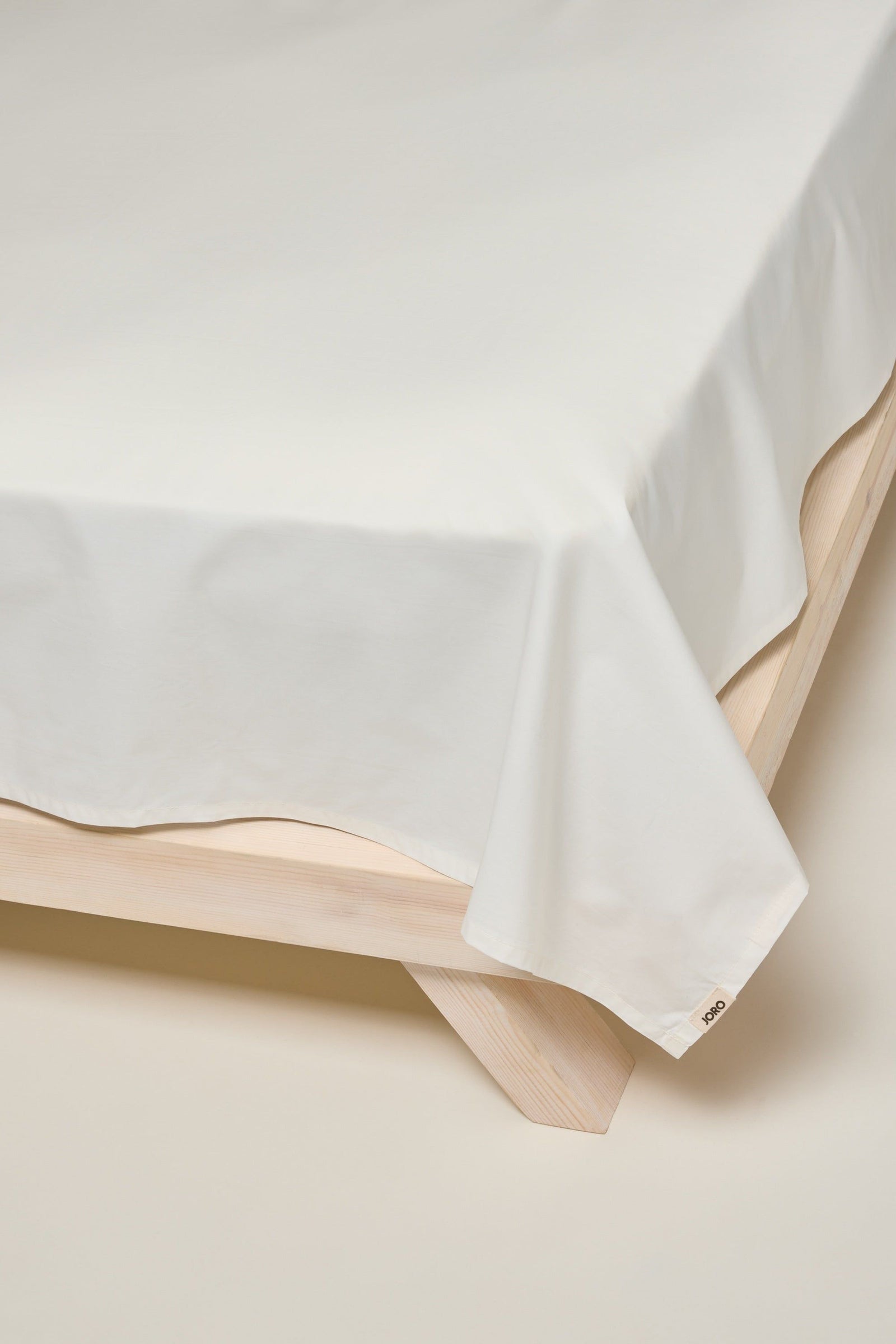 Sateen Organic Cotton Flat Sheet - Iridescent Ivory