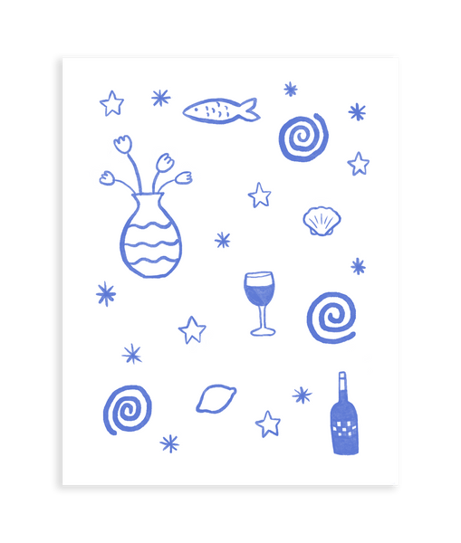 Summer Table Art Print