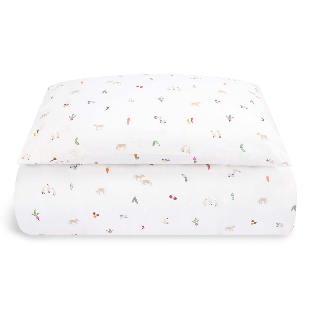 Organic Cotton Single Bedding Set  - Little Farm