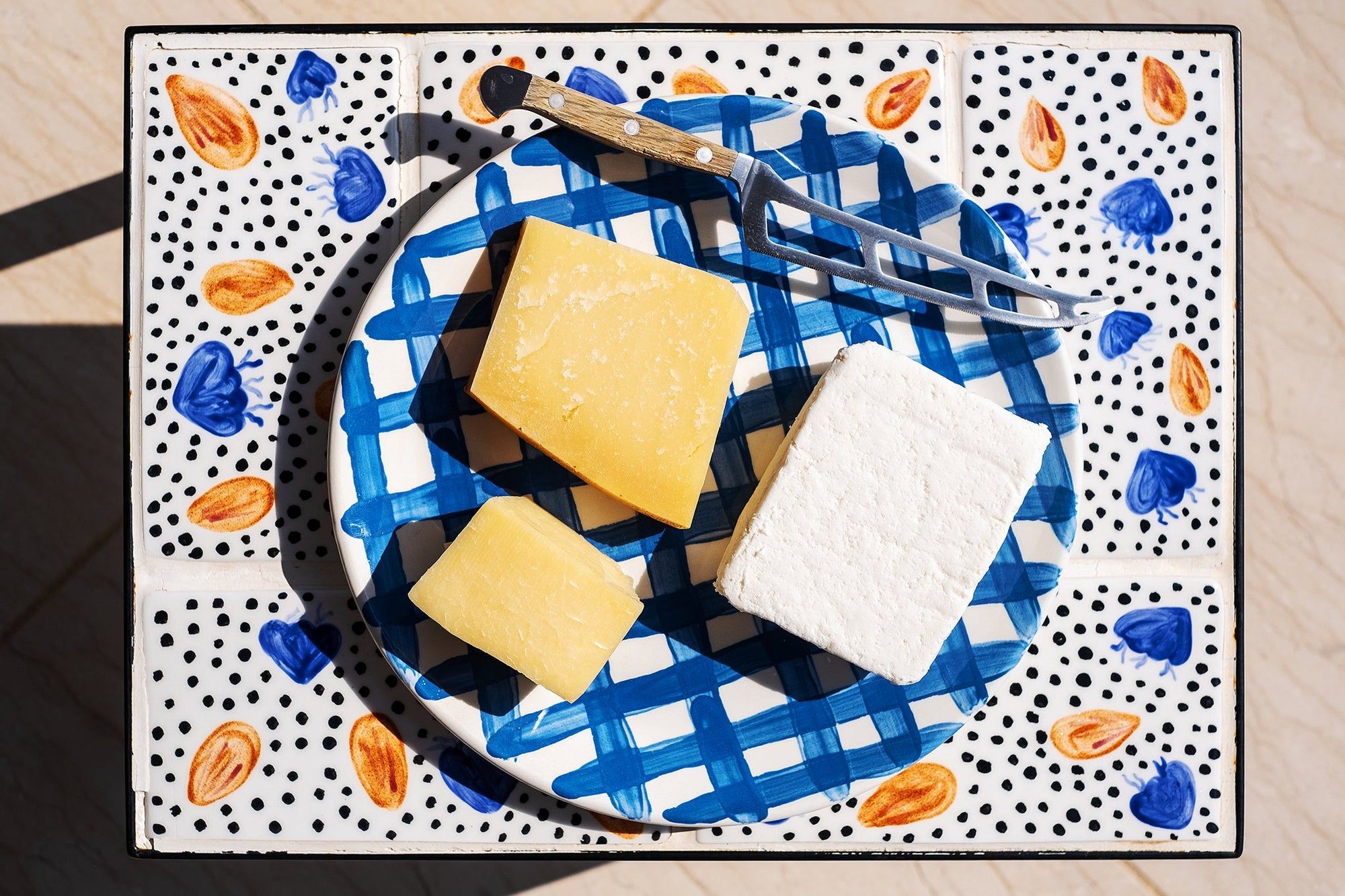 Vichy Turquoise Plate